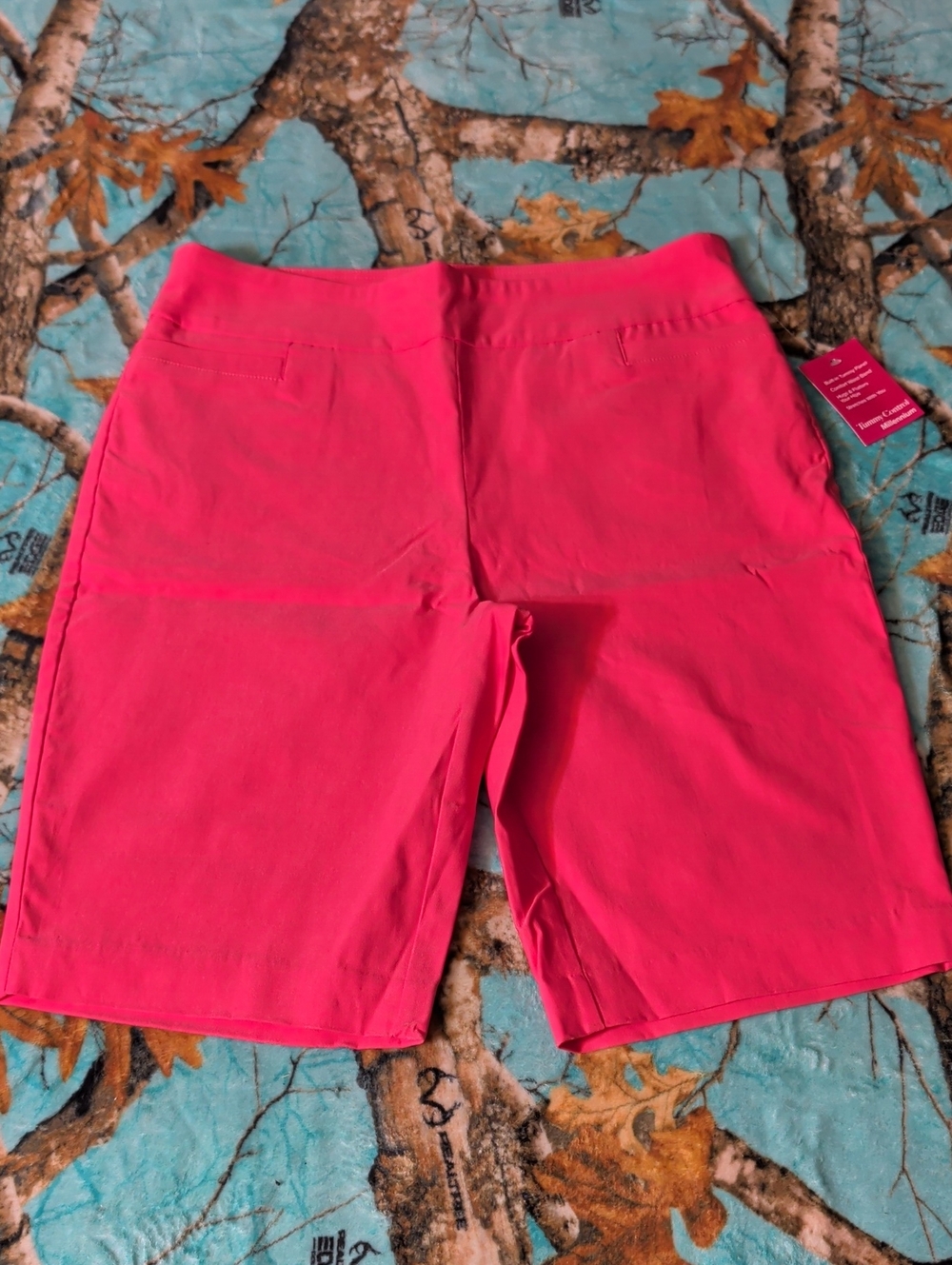 Kim Rogers Hot Pink Stretch Bermuda Shorts